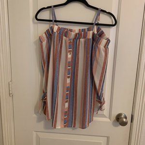 Iz Byer Stripped Blouse
